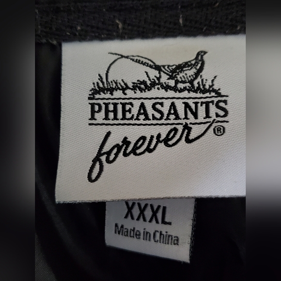 Pheasants Forever Nylon Puffer Vest Full Zip Men's Size XXL Zip Pockets Logo - Picture 8 of 11